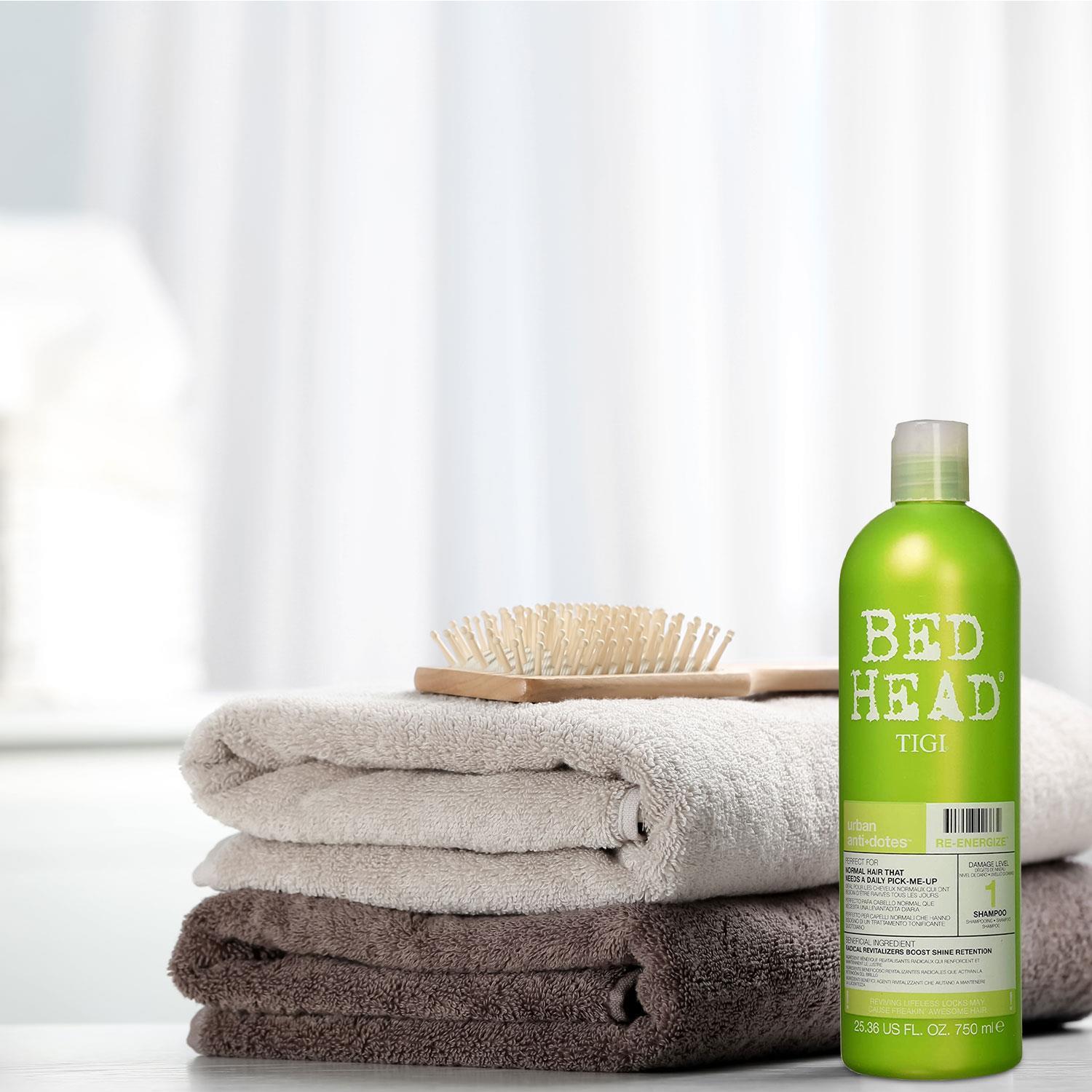 Urban Antidotes Re-energise Daily Shampoo For Normal Hair 750ml, 2pk
