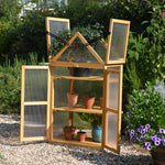Wooden 3 Shelf Greenhouse