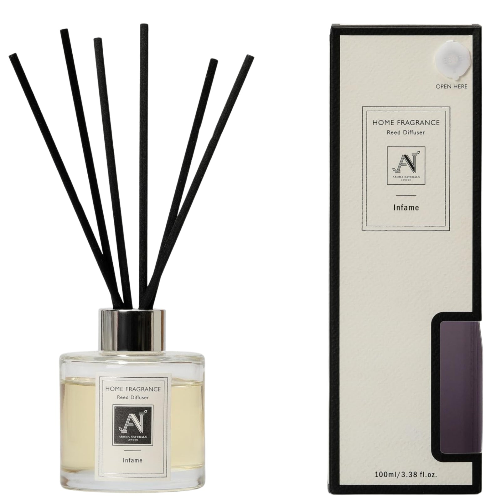 Minimalist Luxe Reed Diffuser With Metal Collar Sensationnelle Scent