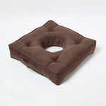 Faux Suede Coccyx Armchair Cushion | 50cm x 50cm | Brown