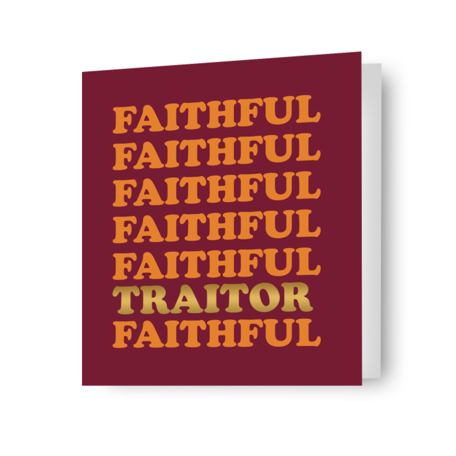 The Traitors Faithful Birthday Card Official Product