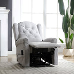 Crawley Electric Riser Recliner With Massage And Heat | Grey