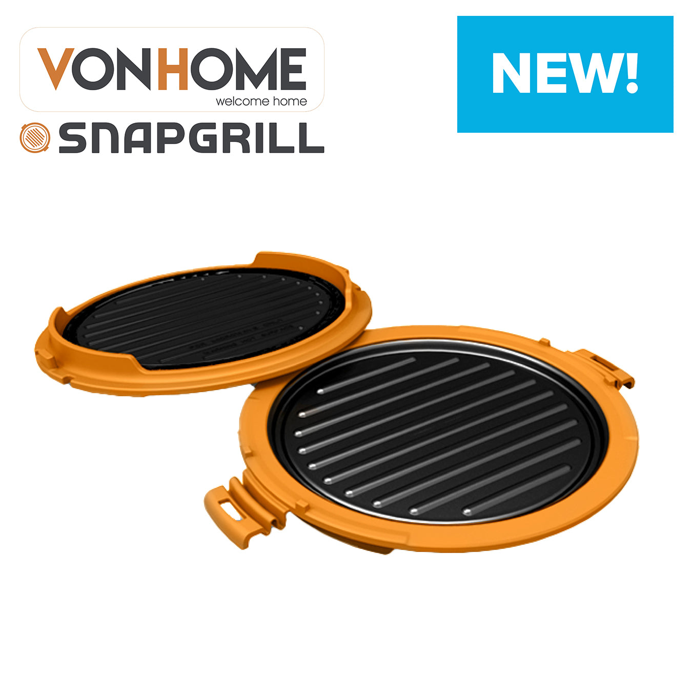 Von Home Snap Grill – Microwave Grill Pan
