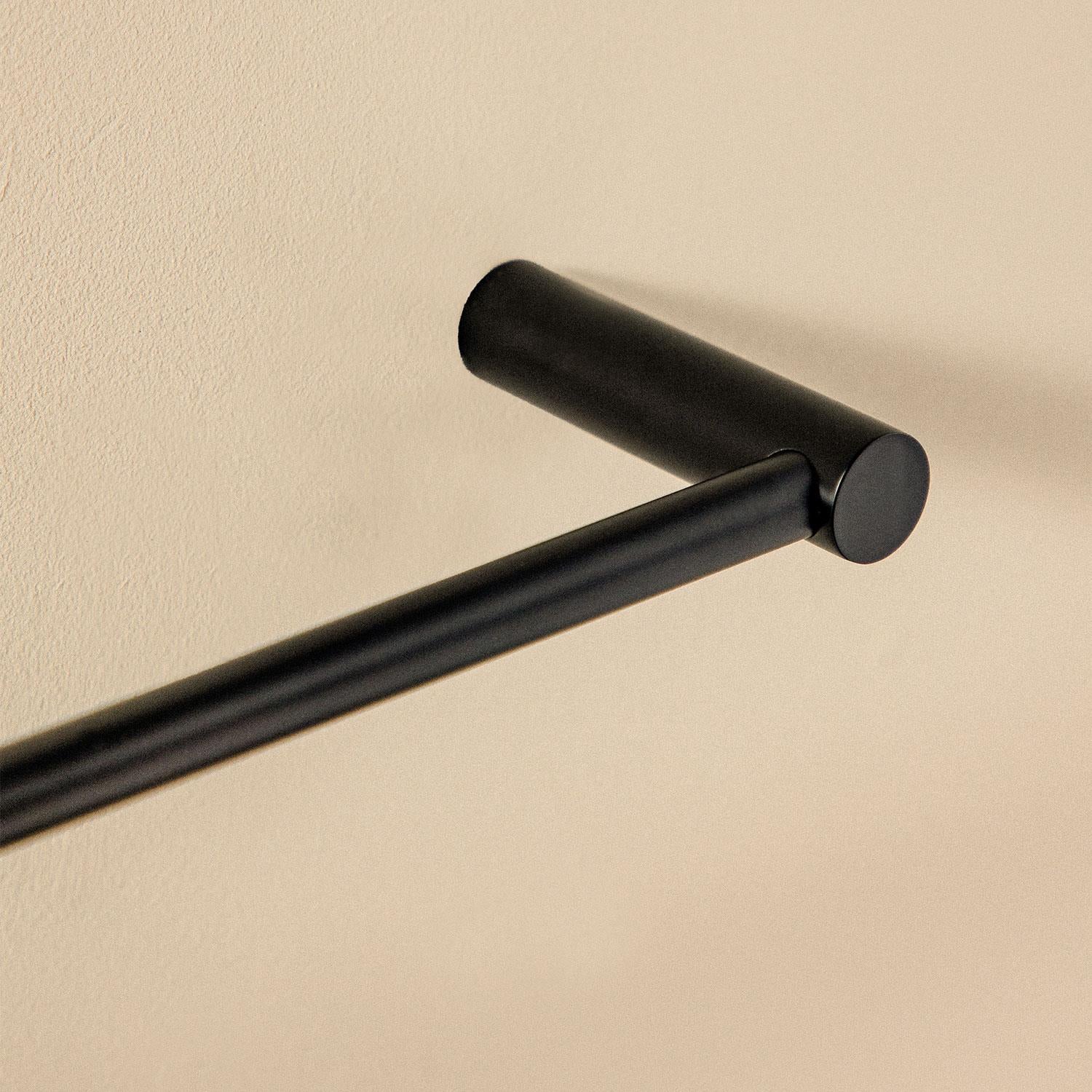 Towel Rail Matt Black Logic (60cm)