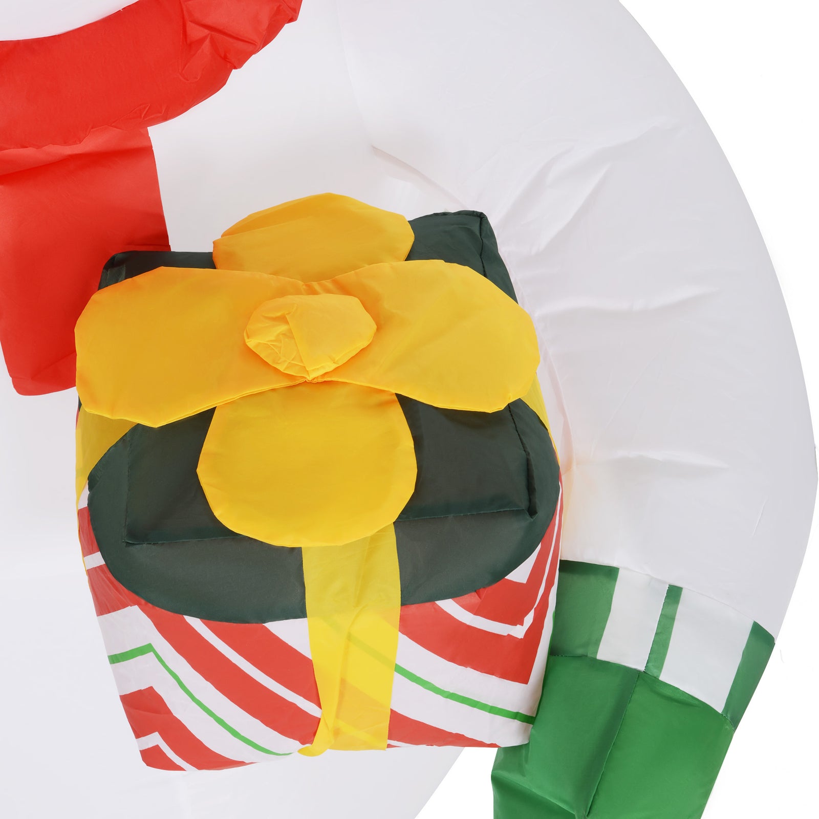 6ft Inflatable Snowman With Candy Cane And Gift Box Party