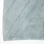 Cotton Tufted Rug Union Jack Plain Embossed Mat | 50cm x 75cm | Silver Grey