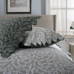 Ashling Garden Duvet Set With Leaf Printed Design | Super King | Green
