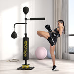 140-205cm Boxing Bag Freestanding Punching and Kicking Bag | Black
