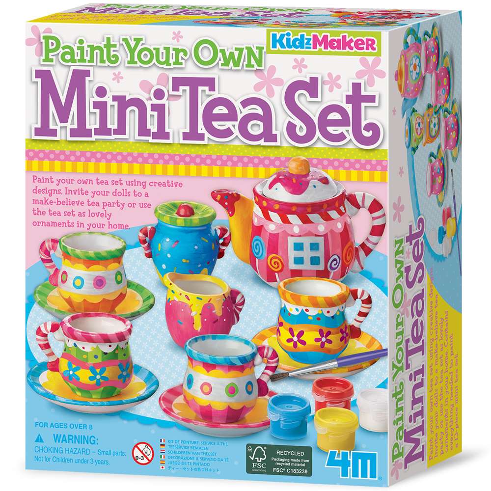Kidzmaker - Paint Your Own Mini Tea Set