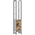 Tall Bathroom Storage Cabinet 3 Shelves 30 X 30 X 170 Cm