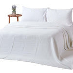 Organic Cotton Waffle Blanket/ Throw | 250cm x 230cm | White
