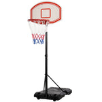 Portable Basketball Stand 175-215cm Hoop Base Net | Black