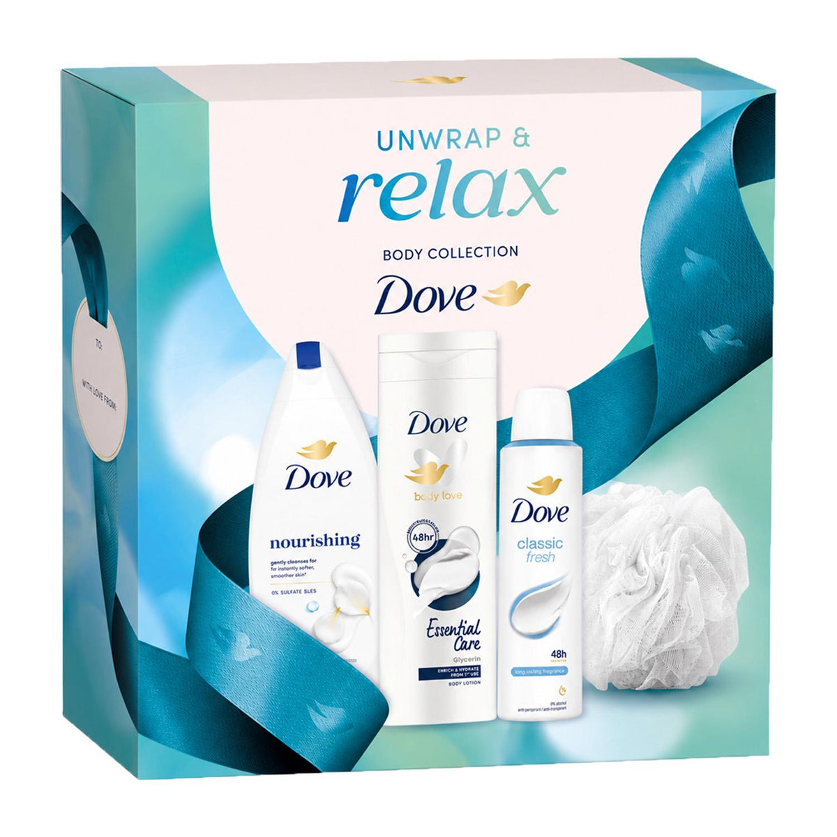 DOVE Dove Relax Body Collection Gift Set, Full-size X3