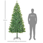 7ft Home Decoration Artificial Christmas Tree Xmas Gift Metal Stand | 7ft | Green