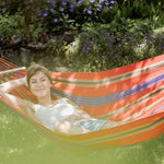 Amazonas Aruba Cayenne Single Spreader bar Cotton Weatherproof Garden Hammock With Bag