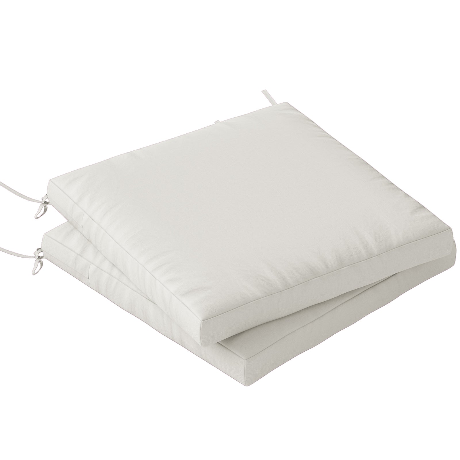 2pcs Garden Chair Cushions, Waterproof Seat Pads | Cream