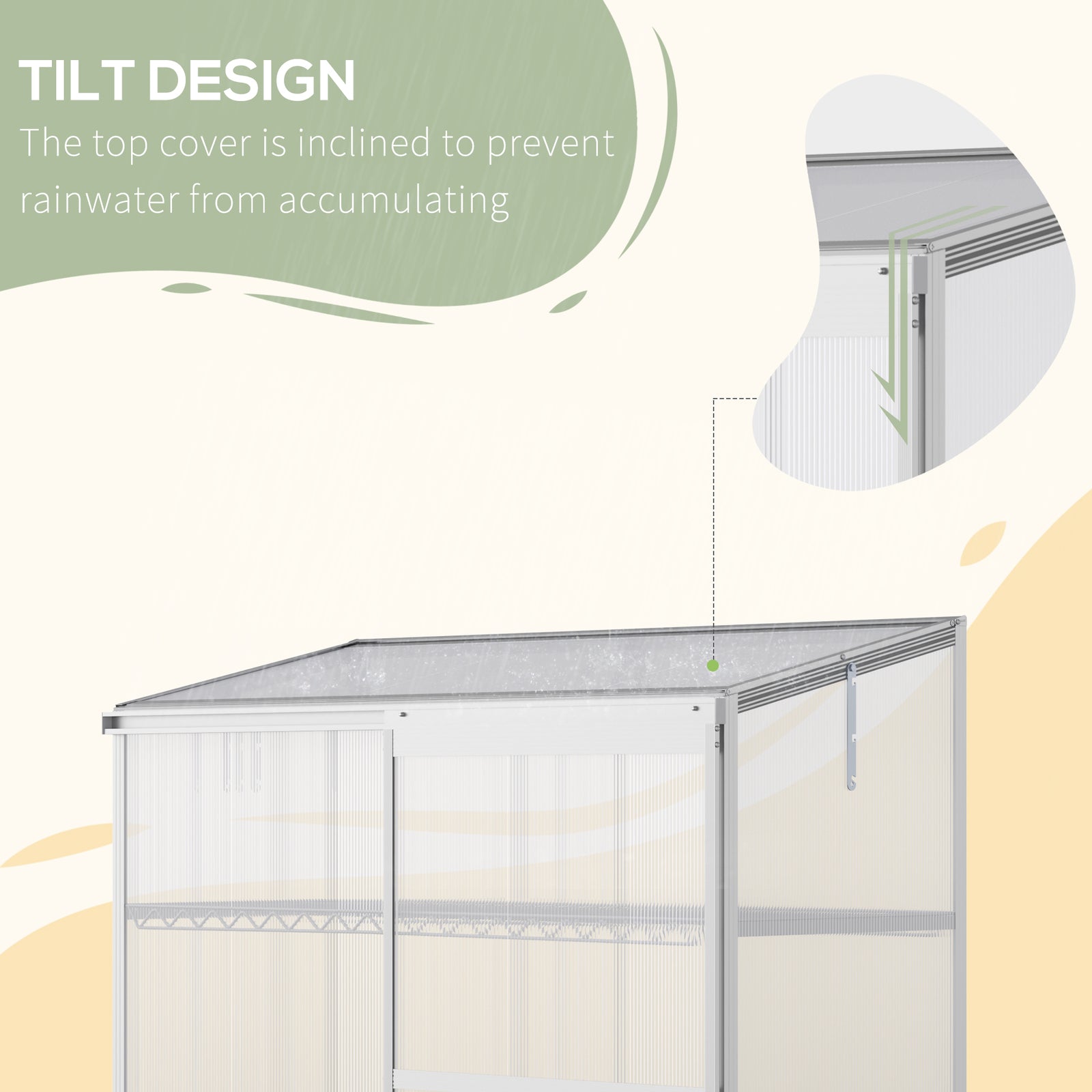 3 Tier Greenhouse Plant Growth Board 131x58x140cm