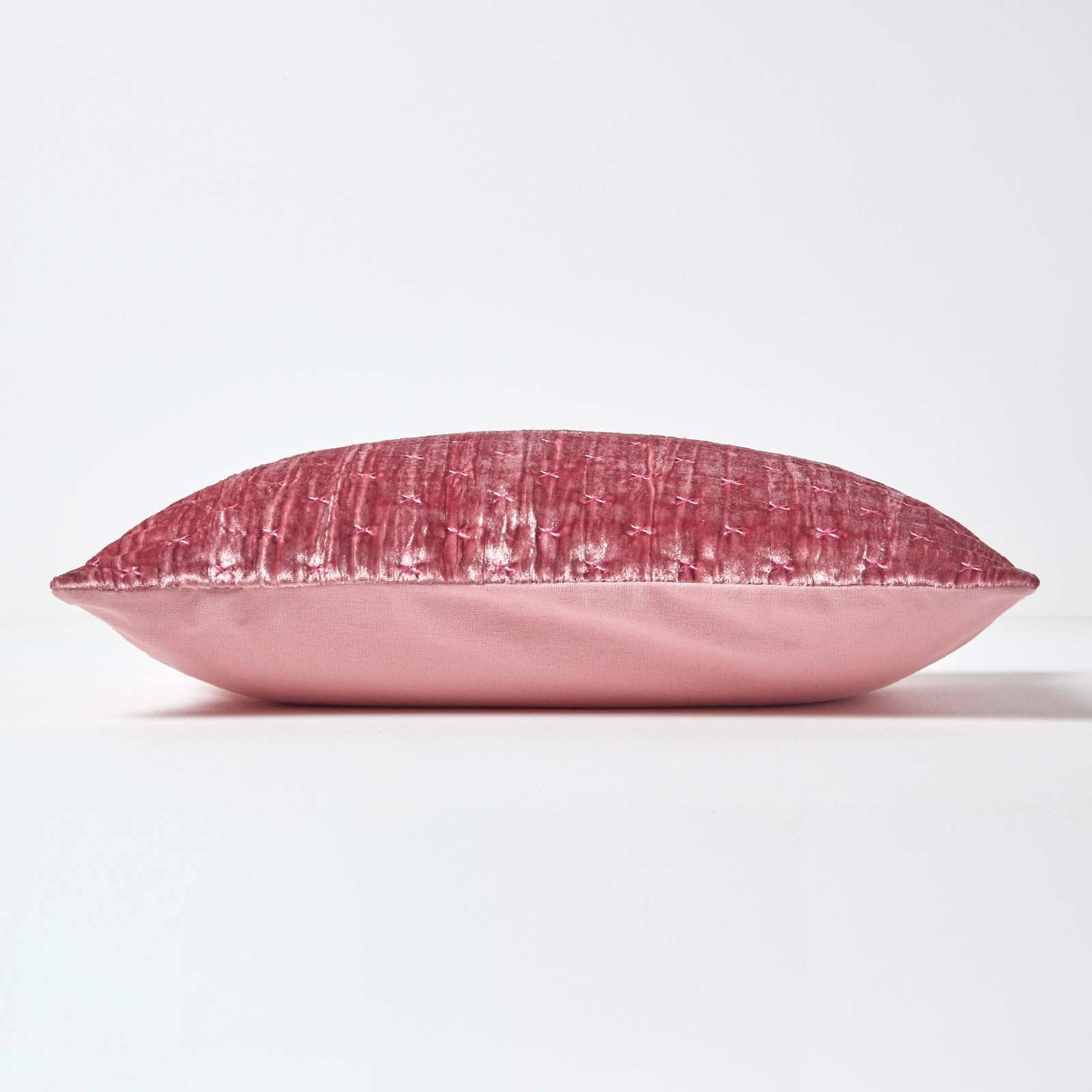 Crushed Velvet Cushion Cover | 40cm x 40cm | Blush Pink