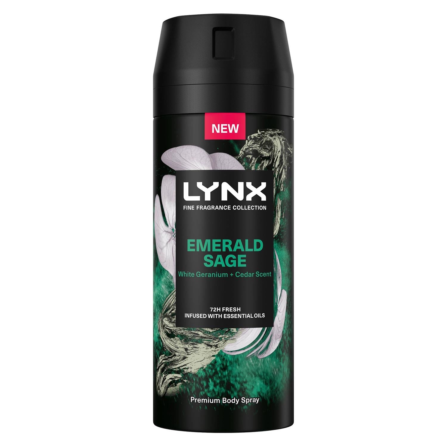 Fine Fragrance Collection Emerald Sage Premium Deodorant Body Spray, 150ml
