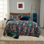 Folkloric Nutcracker Easycare Duvet Cover Set – 200tc Cotton Rich Printed Bedding | Double