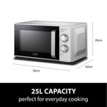 Mg 25 Ecostyle Ceramic Microwave Oven & Grill, 25 Litre Capacity, 900w Microwave With 1000w Grill