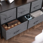Chest Of Drawers, 5 Drawer Fabric Dresser For Bedroom