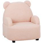 Kids Armchair, Bear Shaped Toddler Chair For Bedroom | Pink