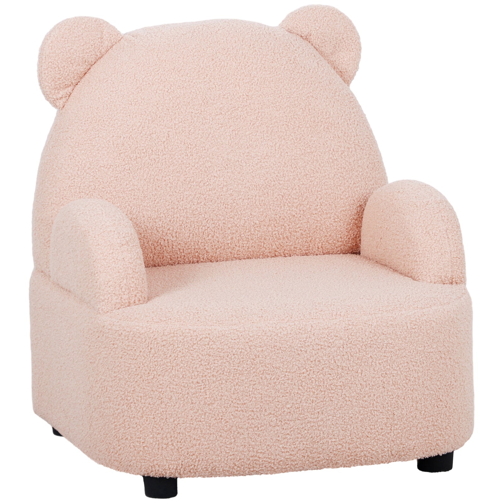 Kids Armchair, Bear Shaped Toddler Chair For Bedroom | Pink