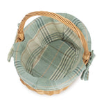 Wicker Shopping Basket Buff Willow Oval Shopper | Cream