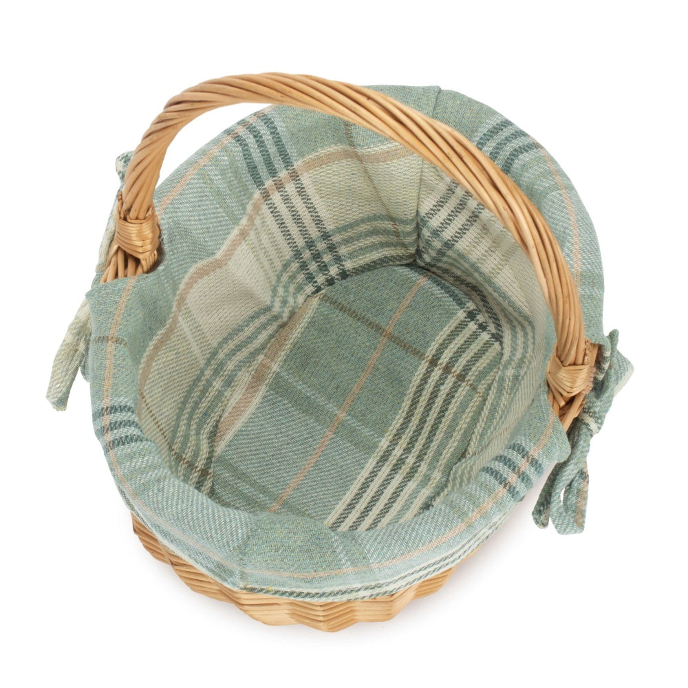 Wicker Shopping Basket Buff Willow Oval Shopper | Cream
