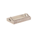Shallow Wooden Heart Cut Out Tray | Set of 2 | Brown