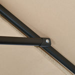 3x2m Patio Umbrella Canopy Tilt Crank | Khaki