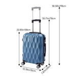 20 Inch Hard Shell Travel Suitcase | Blue