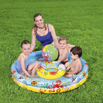 Inflatable Water Friends Kids Paddling Pool With Repair Patch, 122x20 Cm