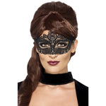 Embroidered Lace Filigree Eyemask | Black