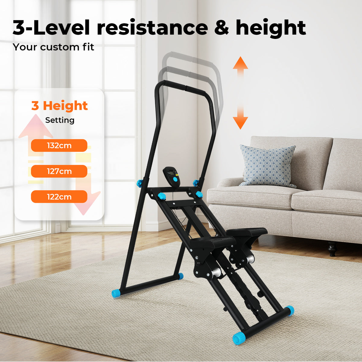Centra Foldable Vertical Climber Exercise Machine Full Body Cardio Fitness
