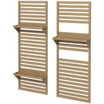 Wall Mounted Plant Stands Set Of 2 With Shelves And Trellis | Natura