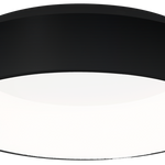 Ohio Led Flush Ceiling Lamp In Stylish Matt Black 24w(122w) With A Diameter Of 45cm