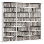 Dvd Storage Unit, Media Storage Shelf With 24 Compartments | White