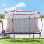 10ft Trampoline With Enclosure Net And Spring Cover | Pink