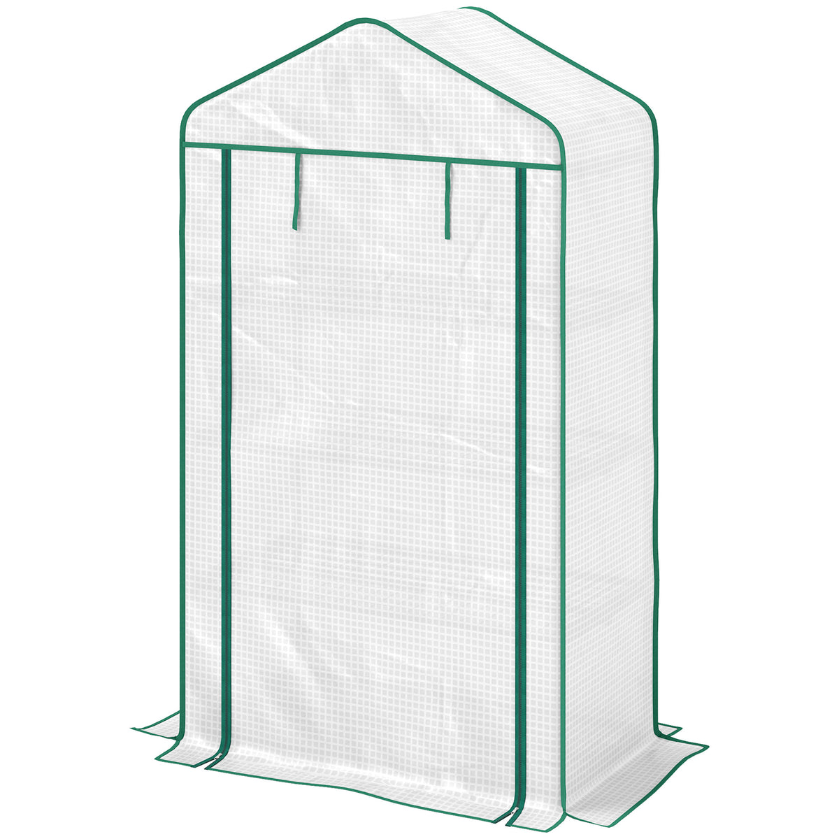 90 X 49 X 160cm Portable Mini Greenhouse With Shelves | White