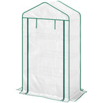 90 X 49 X 160cm Portable Mini Greenhouse With Shelves | White