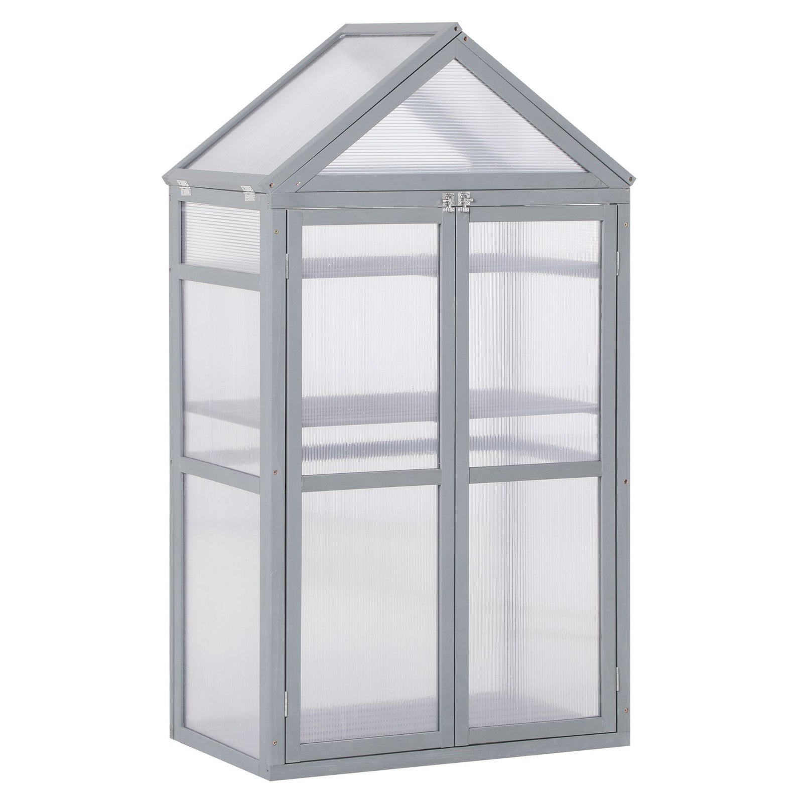 80x47x138cm Wooden Cold Frame Greenhouse