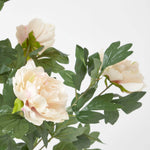 Artificial Peony Tree In Black Pot, 100 Cm Tall | 100cm | Orange
