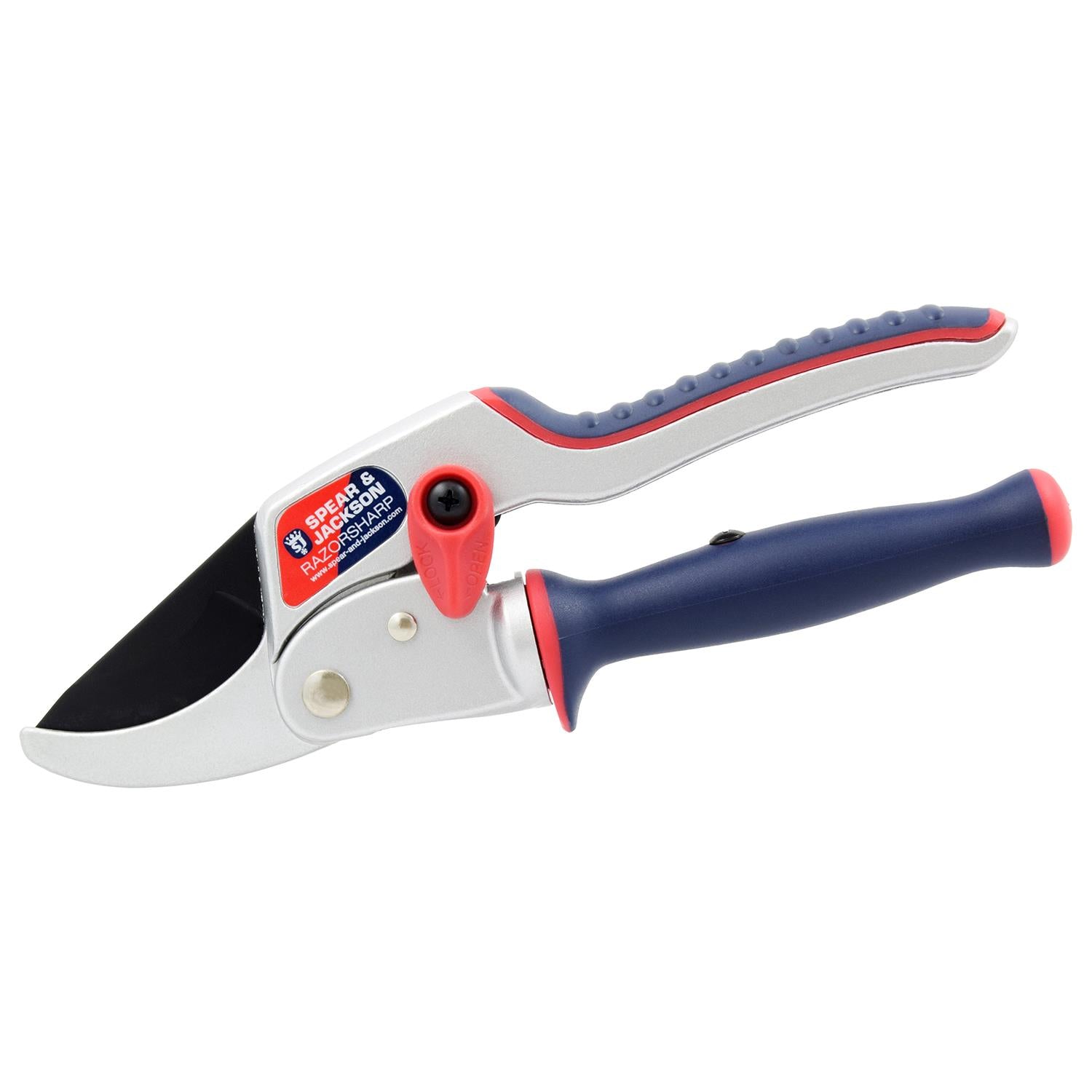Ratchet Anvil Secateurs W/ Twist Handle, Razorsharp Garden Tool