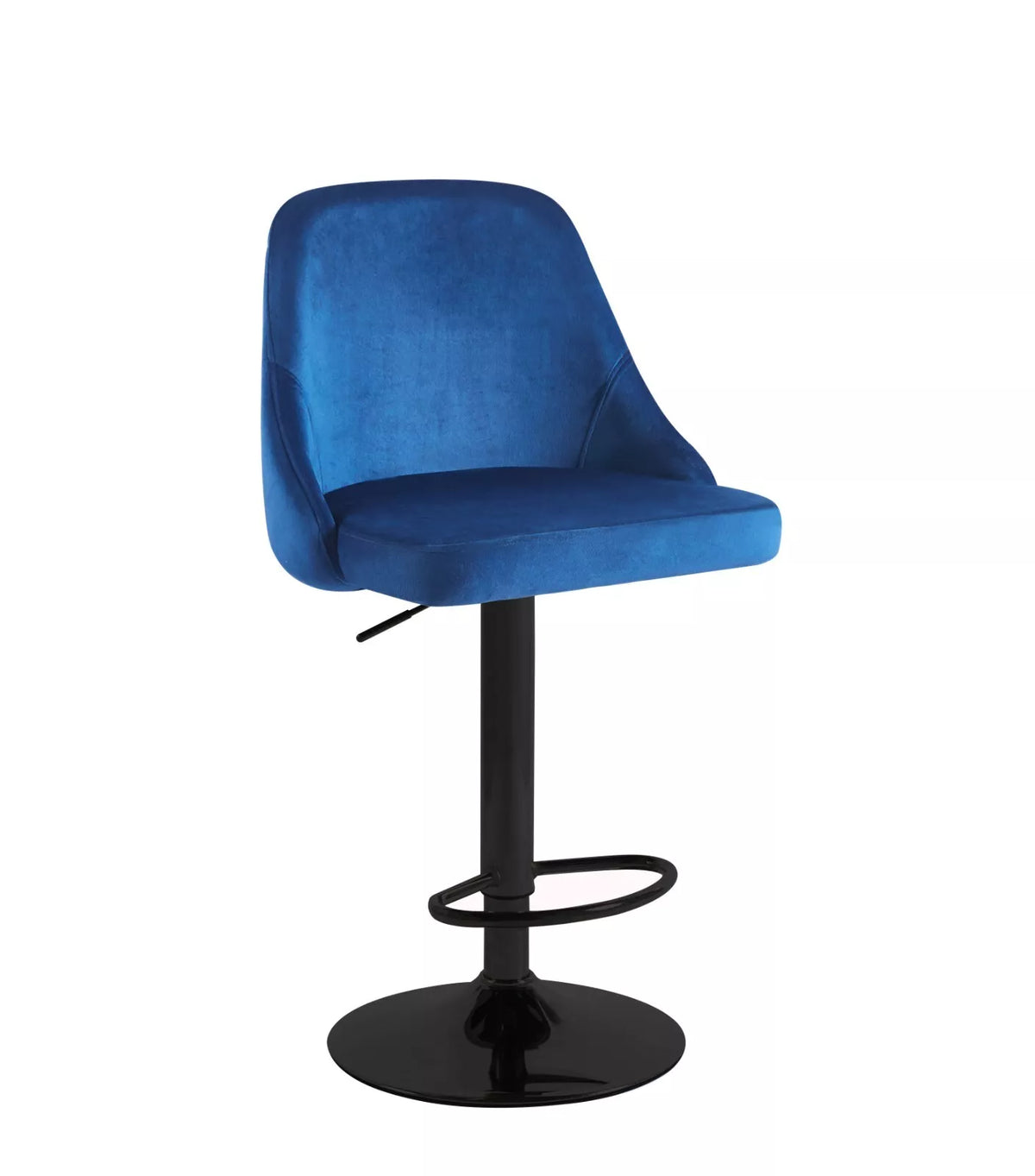 HYGRAD BUILT TO SURVIVE Set Of 2 Breakfast Velvet Bar Stools Swivel Gas Lift Rest Chair Kitchen Barstool