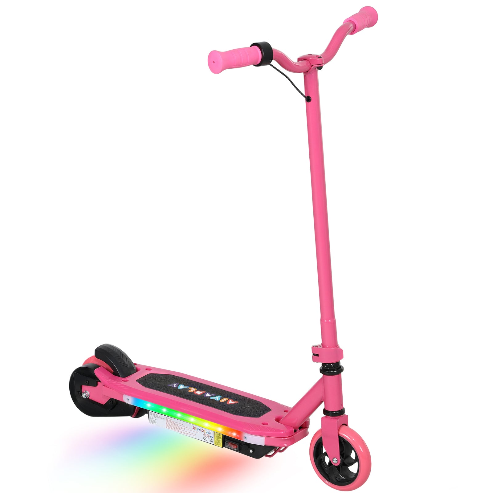 Electric Scooter For Ages 6-14, With Colourful Light | Pink