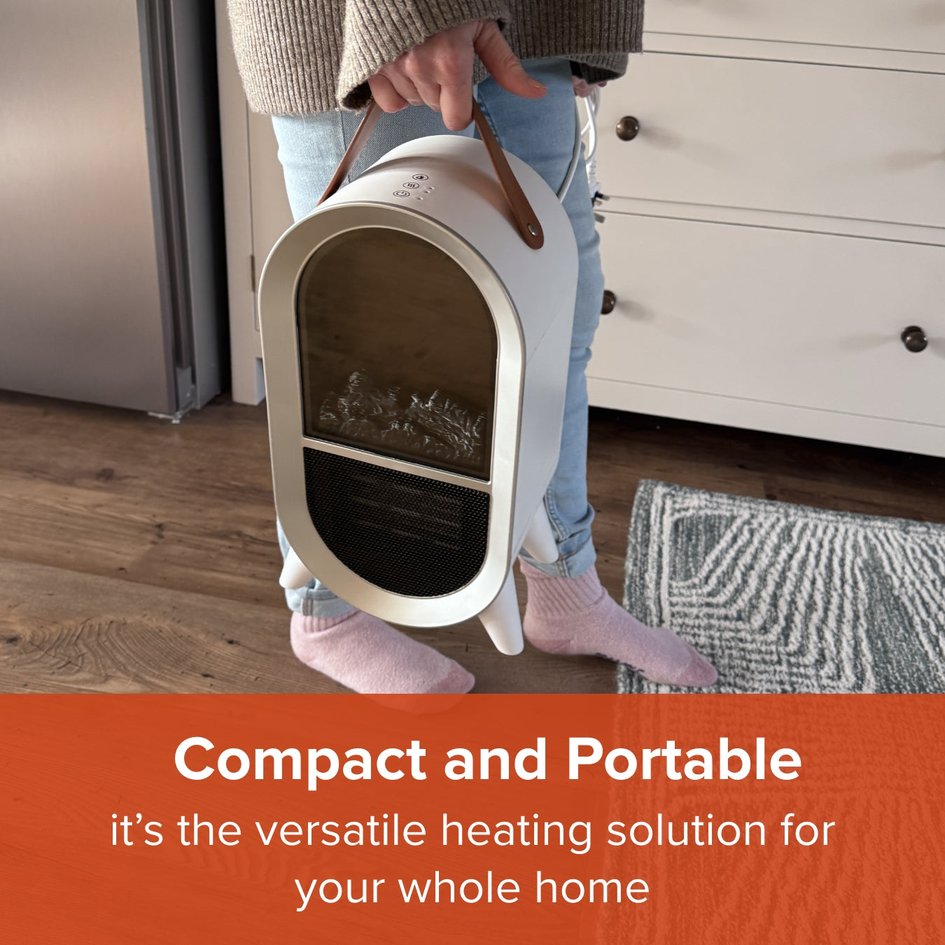 Glow Heat Electric Heater | Black