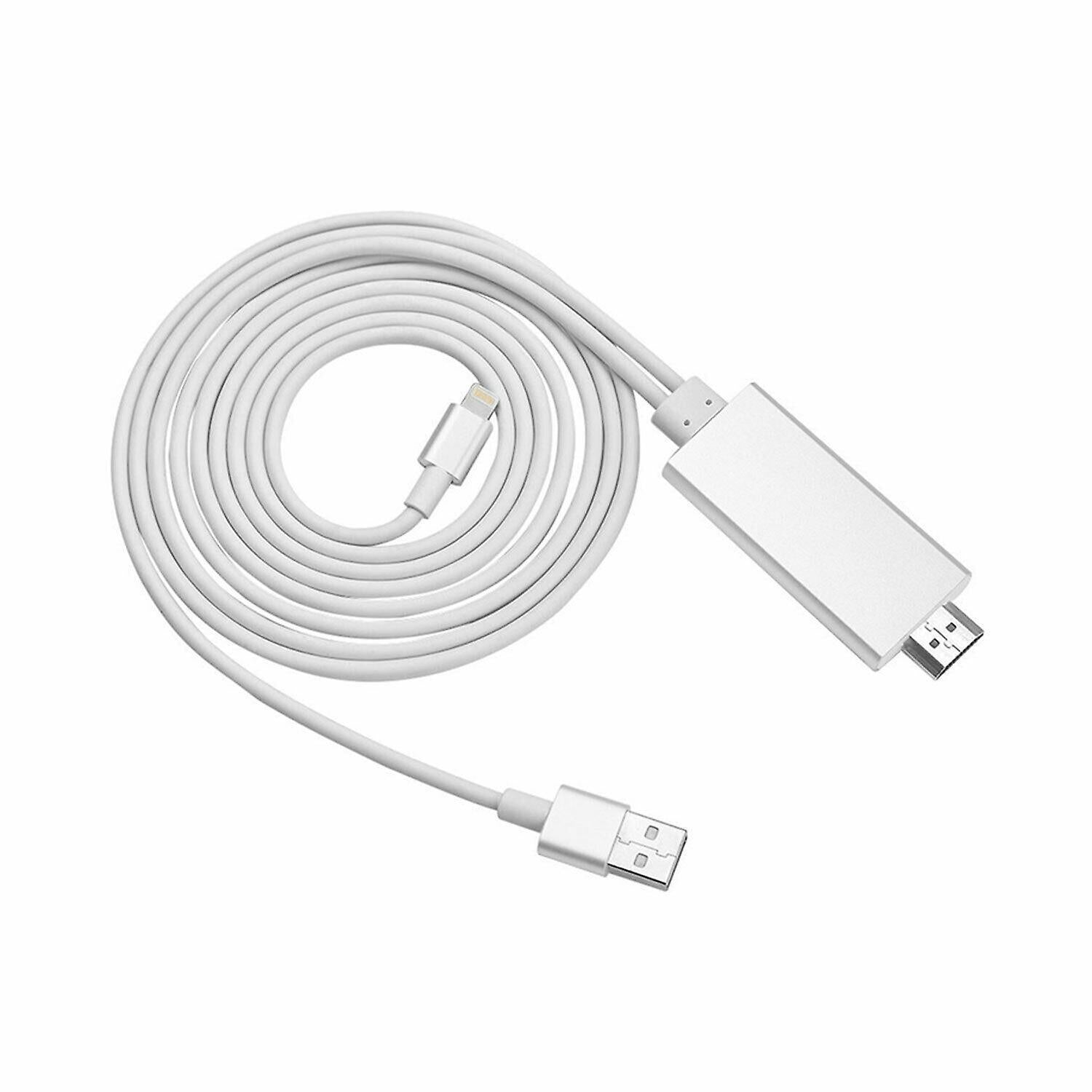 Full Hd Support Hdmi Connector Cable For Phone/pad | Silver