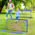 Folding Football Goal Net 6ft X 3ft All Weather Blue | Blue